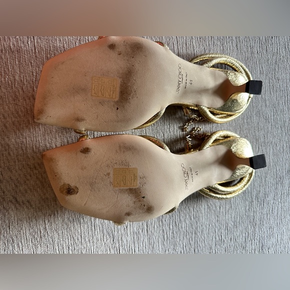 Jimmy CHOO gold sandals - Picture 4 of 4